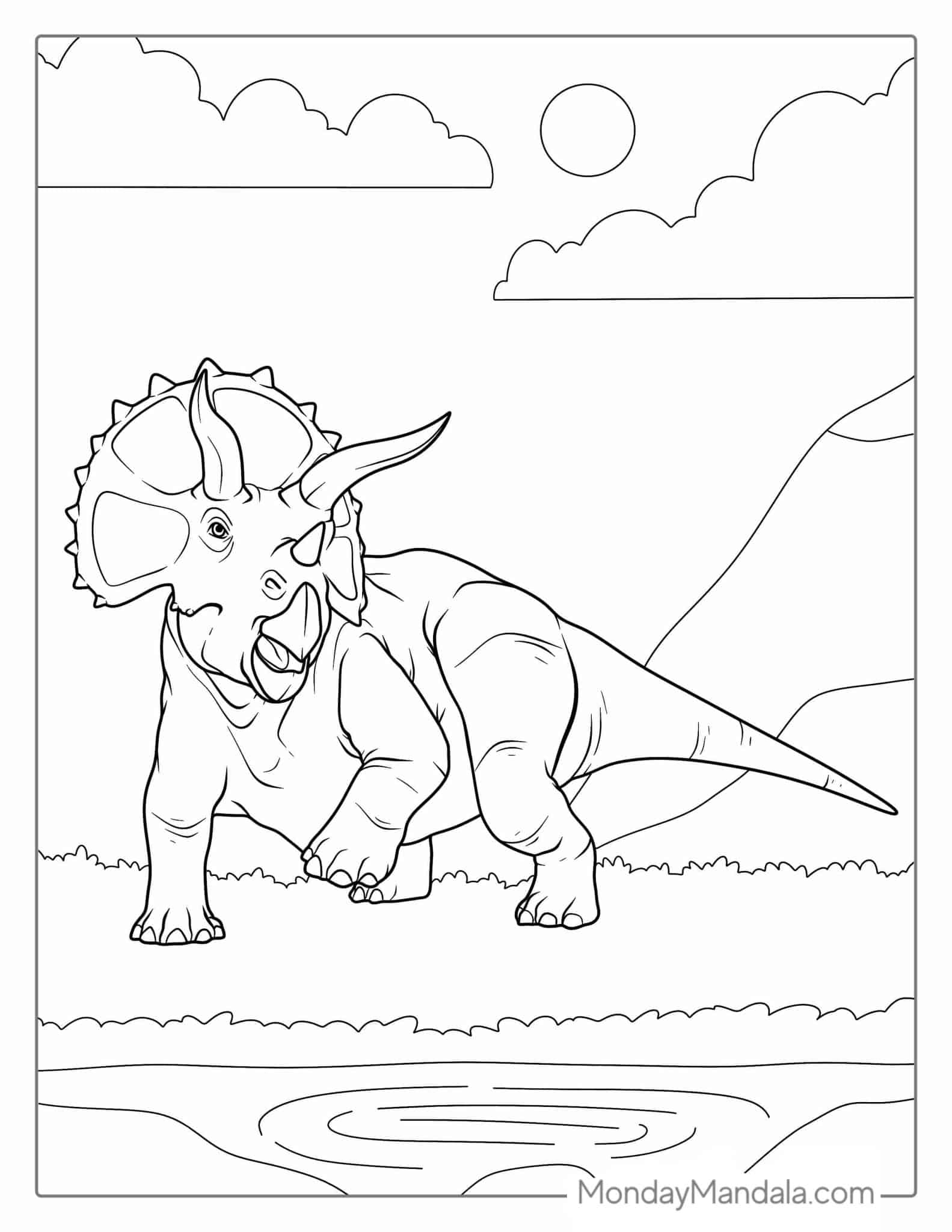 20 Triceratops Coloring Pages Free PDF Printables 20 Triceratops Coloring Pages Free PDF Printables