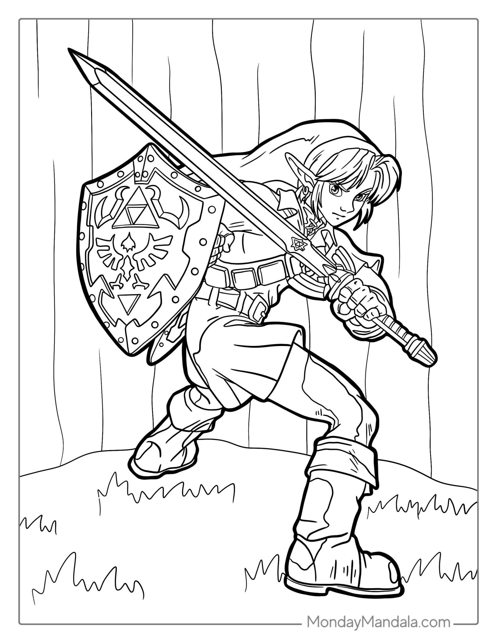 20 Zelda Coloring Pages Free PDF Printables 