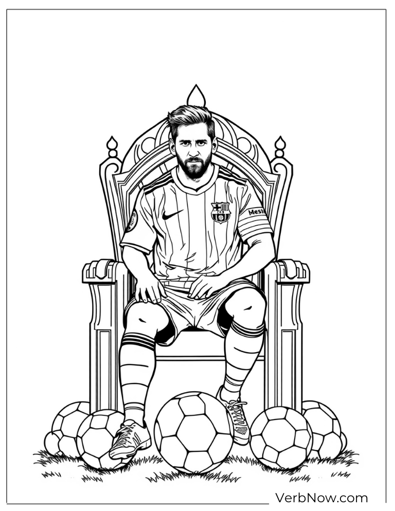 21 Free Messi Coloring Pages 100 Printable PDF 