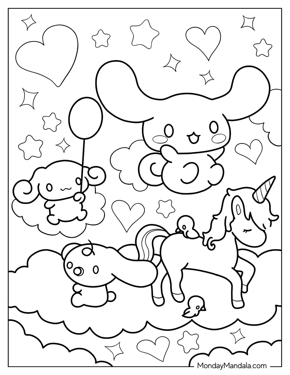 22 Cinnamoroll Coloring Pages Free PDF Printables 