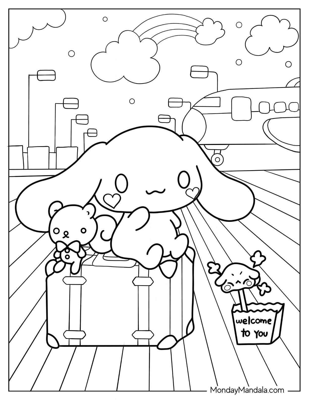 cinnamoroll coloring pages