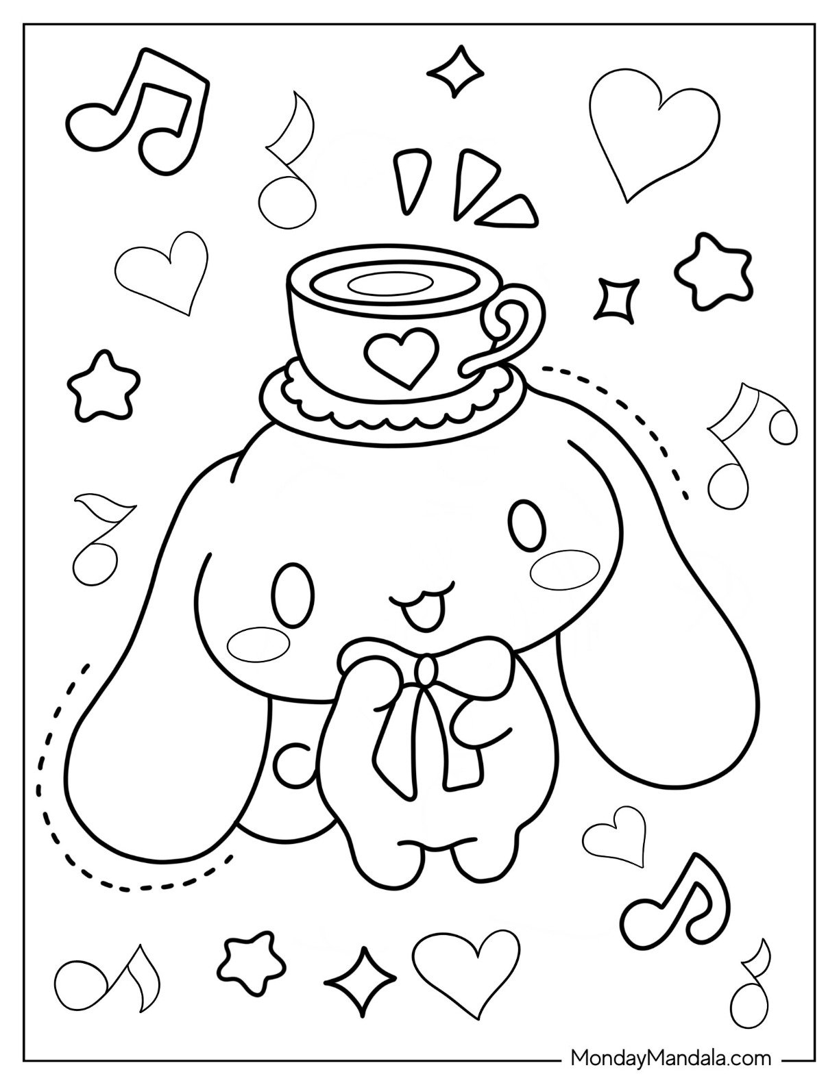 22 Cinnamoroll Coloring Pages Free PDF Printables 