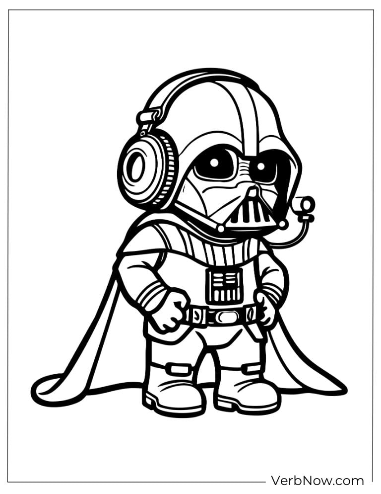 darth vader coloring page