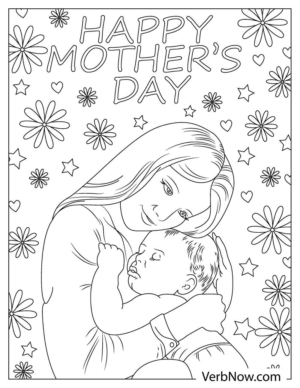 22 Free Happy Mother 39 s Day Coloring Pages Printable PDF 