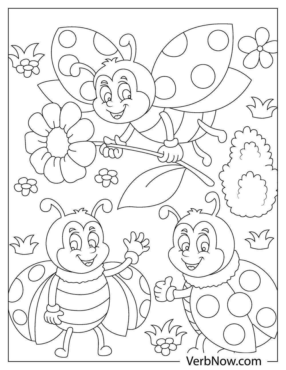 22 Free LADYBUG Coloring Pages For Download Printable PDF 