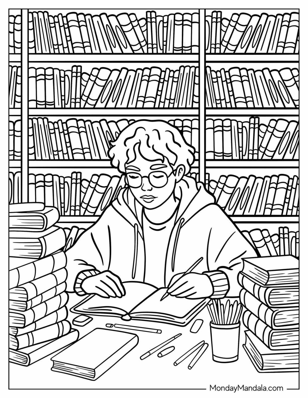 22 Library Coloring Pages Free PDF Printables 22 Library Coloring Pages Free PDF Printables