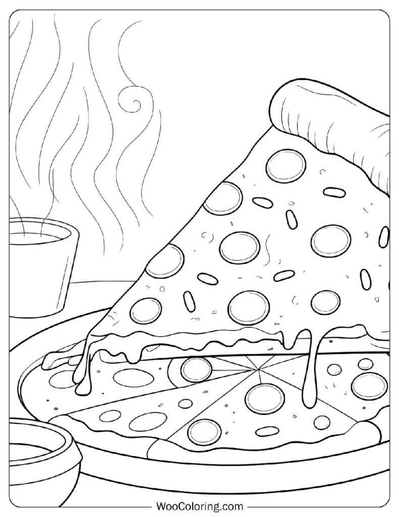 22 Pizza Coloring Pages Free PDF To Print Woo Coloring