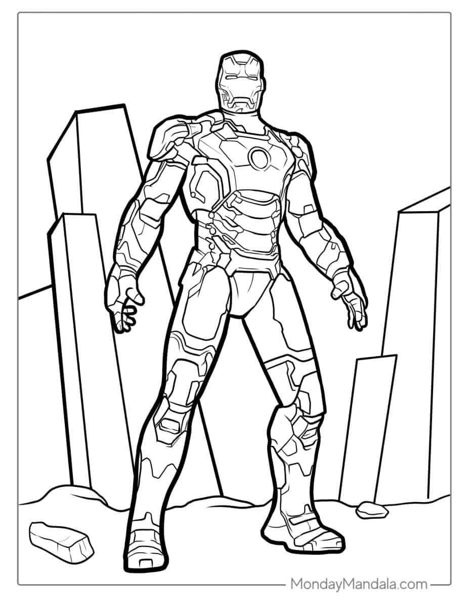 24 Iron Man Coloring Pages Free PDF Printables 