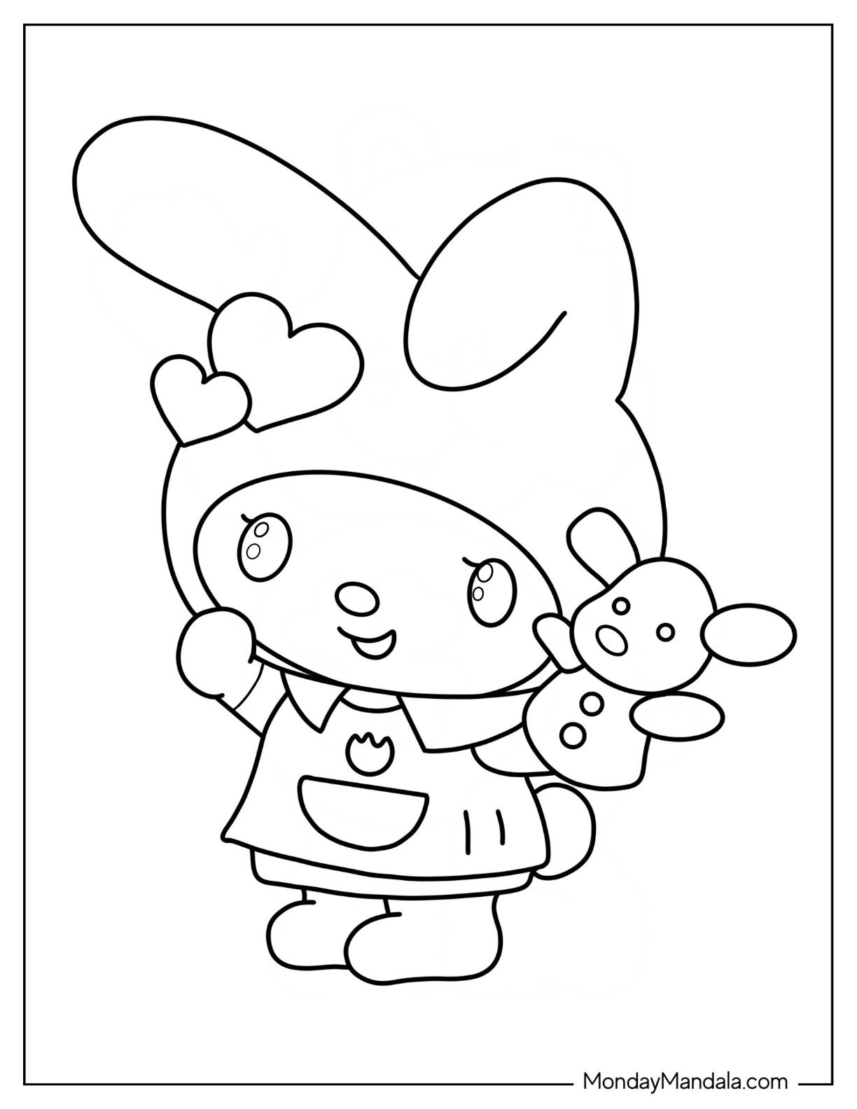 24 My Melody Coloring Pages Free PDF Printables 24 My Melody Coloring Pages Free PDF Printables