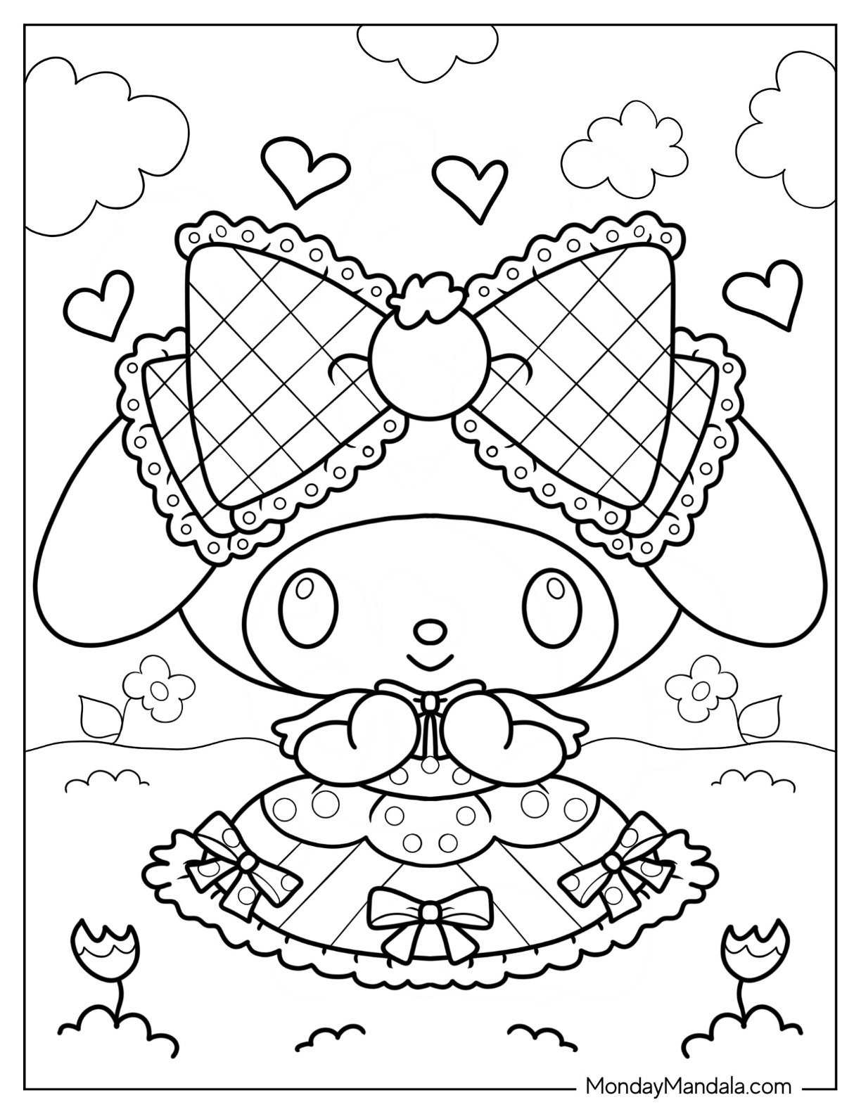 24 My Melody Coloring Pages Free PDF Printables 24 My Melody Coloring Pages Free PDF Printables