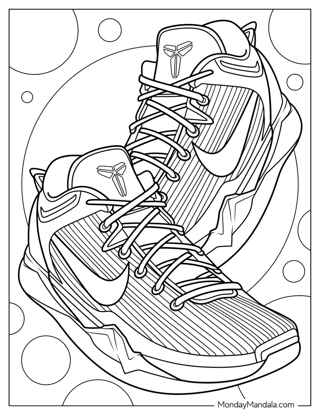 24 Nike Coloring Pages Free PDF Printables 