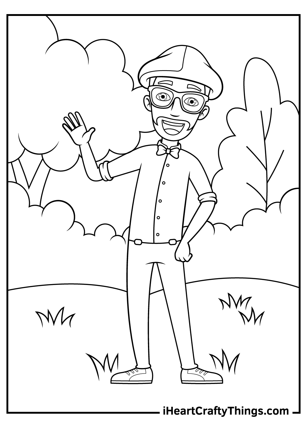 blippi coloring pages