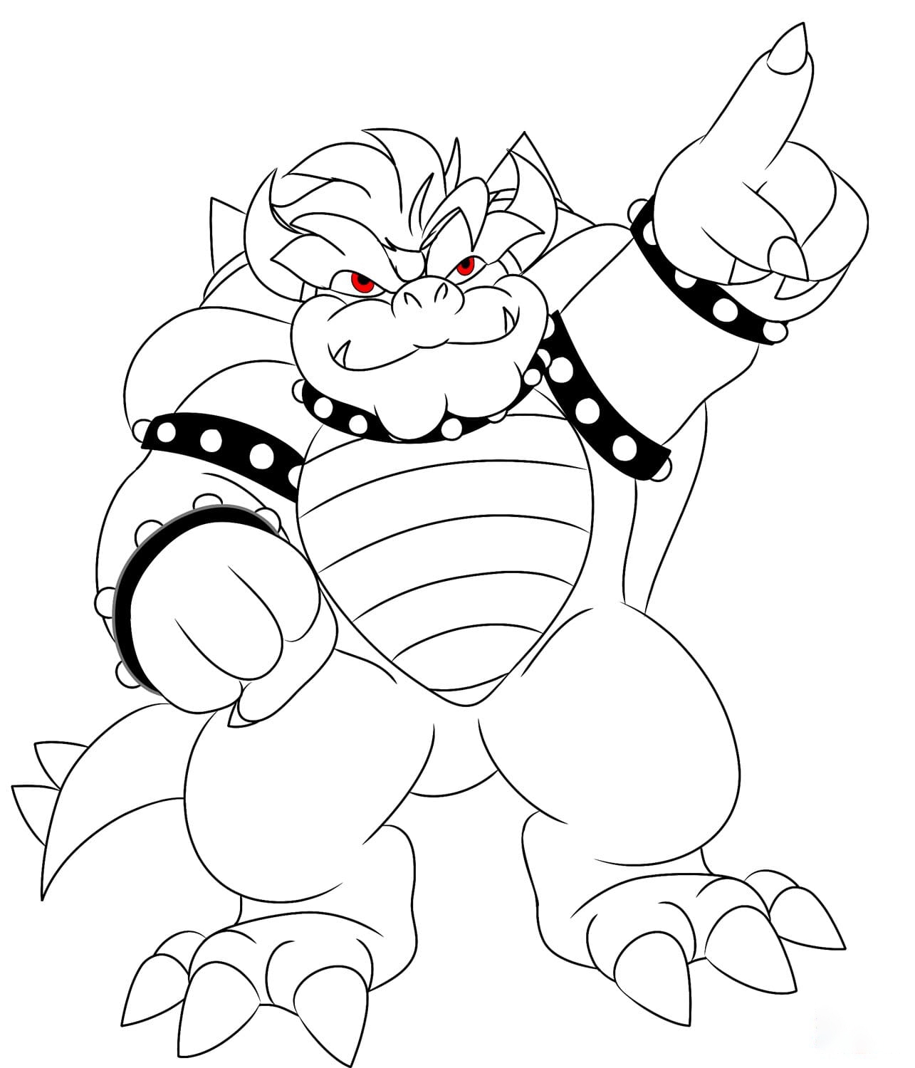 25 Bowser Coloring Pages ColoringPagesOnly