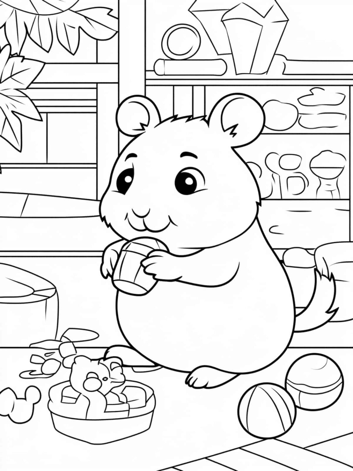 25 Cute Hamster Coloring Pages For Kids Coloringpagesforkids 25 Cute Hamster Coloring Pages For Kids Coloringpagesforkids