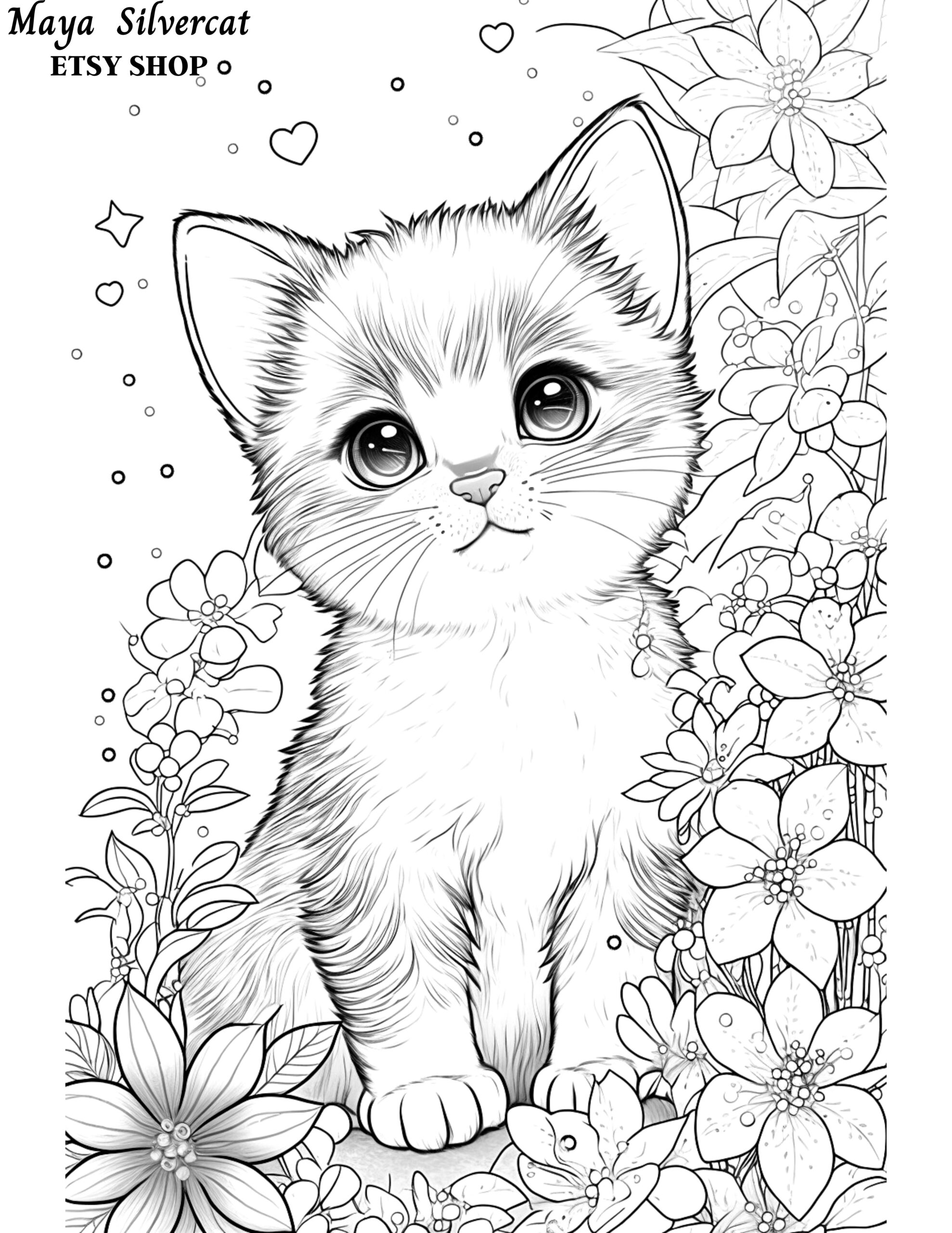 cats coloring pages