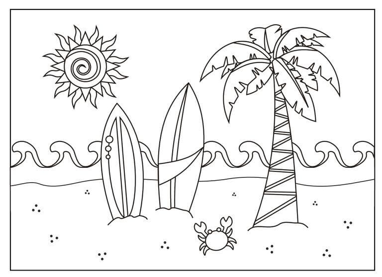 25 Free Printable Beach Coloring Pages 25 Free Printable Beach Coloring Pages