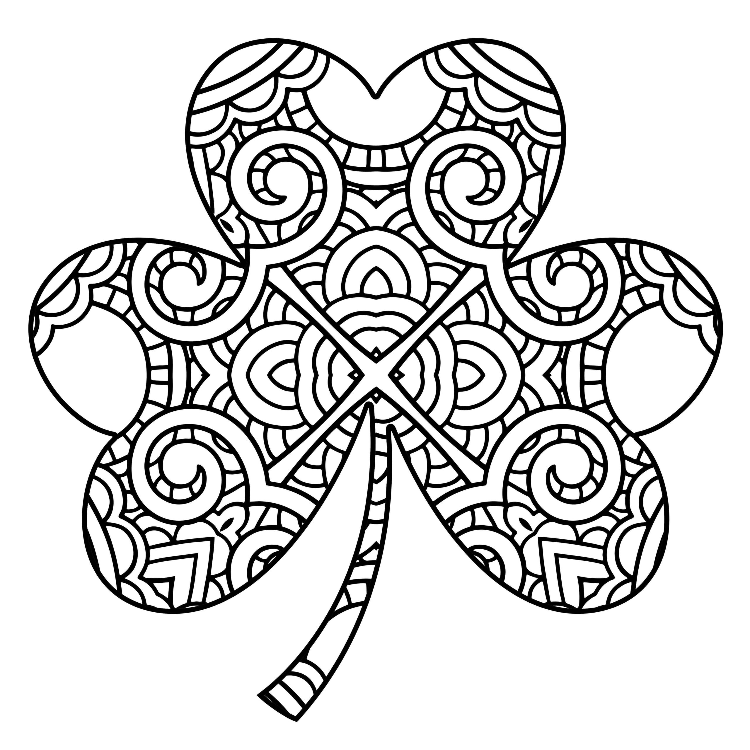 25 Free Shamrock Coloring Pages Printable