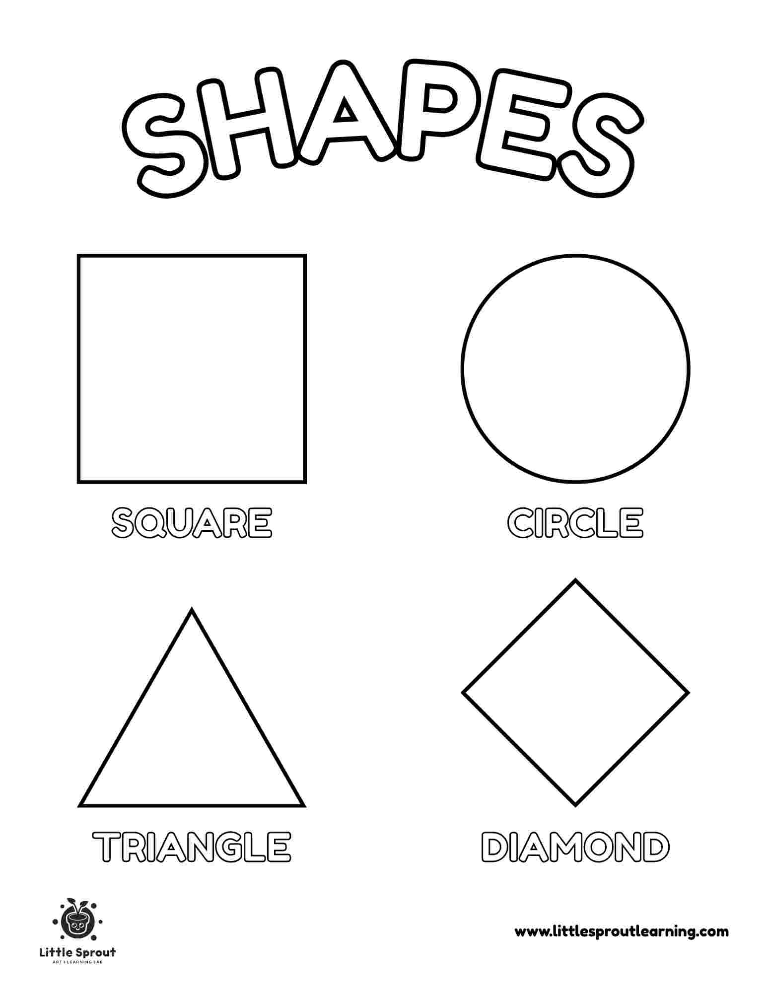25 Free Shapes Coloring Pages For Kids Fun Easy Printable Little 25 Free Shapes Coloring Pages For Kids Fun Easy Printable Little