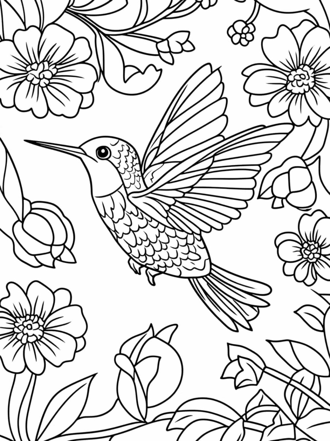 25 Hummingbird Coloring Pages Beauty Of Nature In Flight 