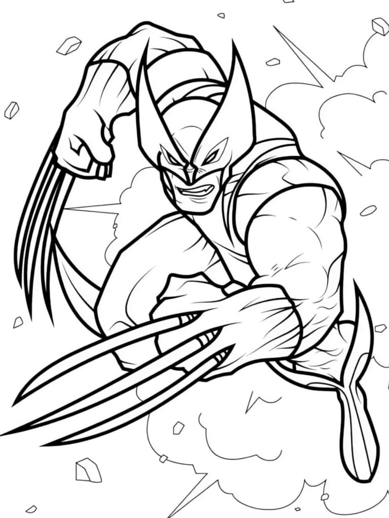 wolverine coloring pages wolverine coloring pages
