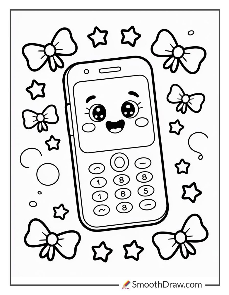 phone coloring pages