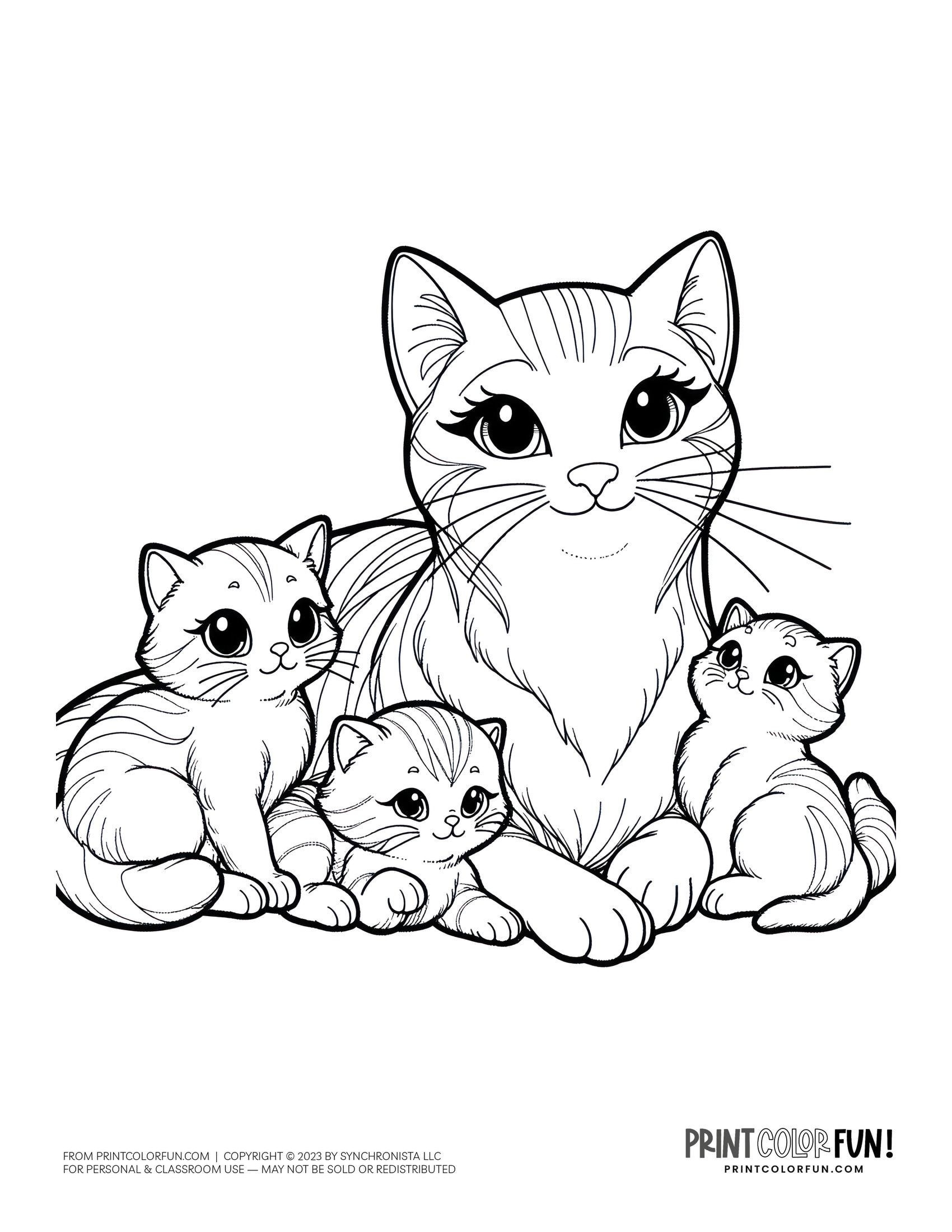 25 Purr Fectly Adorable Kitten Coloring Pages Clipart Activities For 