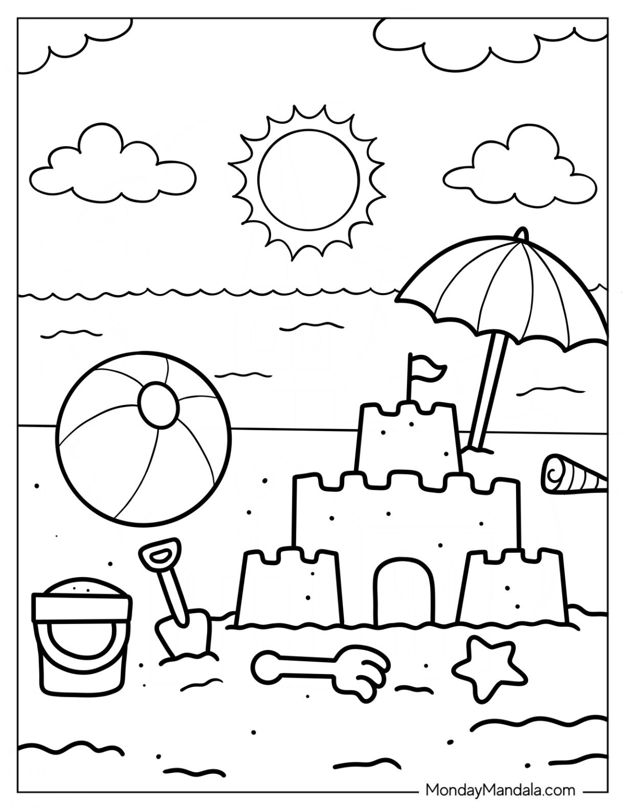 26 Beach Coloring Pages Free PDF Printables 26 Beach Coloring Pages Free PDF Printables