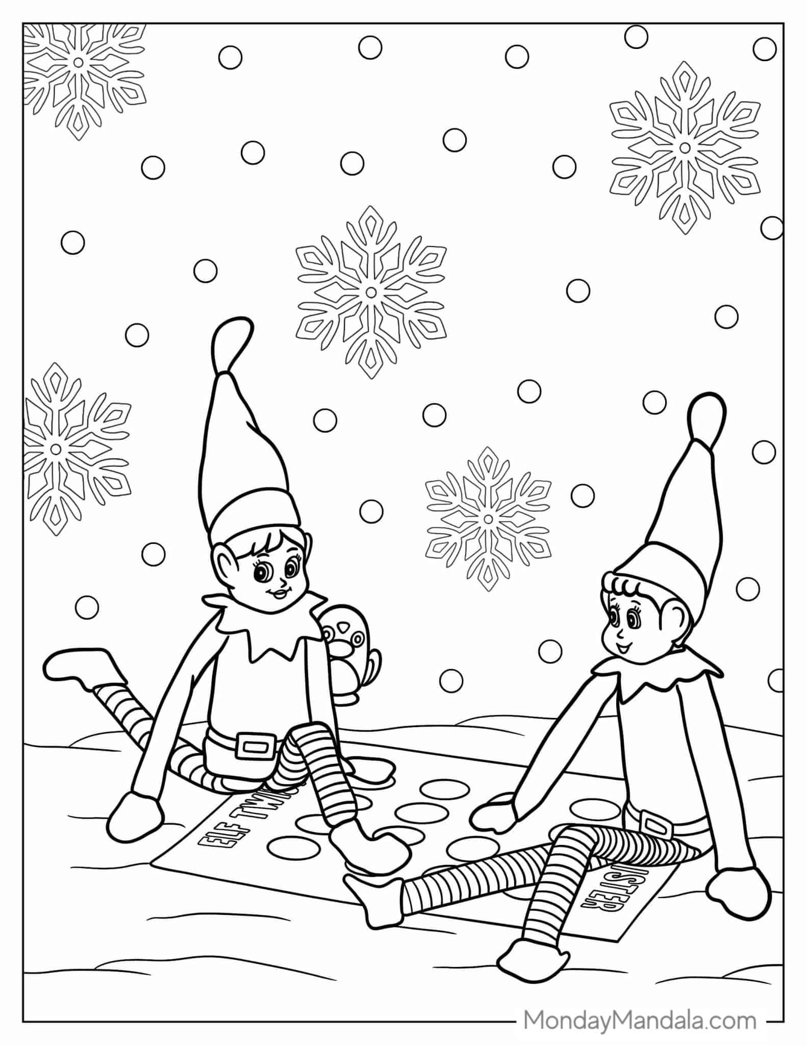 elf on the shelf coloring page elf on the shelf coloring page
