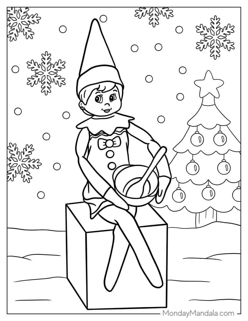 26 Elf On The Shelf Coloring Pages Free PDF Printables 26 Elf On The Shelf Coloring Pages Free PDF Printables