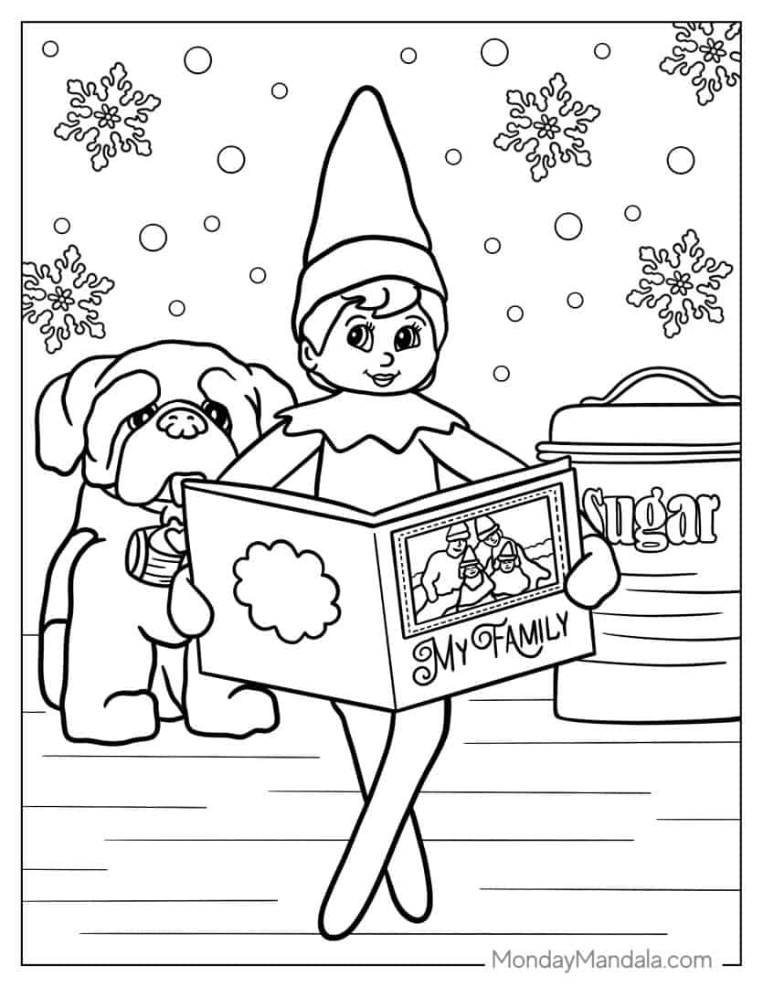 26 Elf On The Shelf Coloring Pages Free PDF Printables 26 Elf On The Shelf Coloring Pages Free PDF Printables