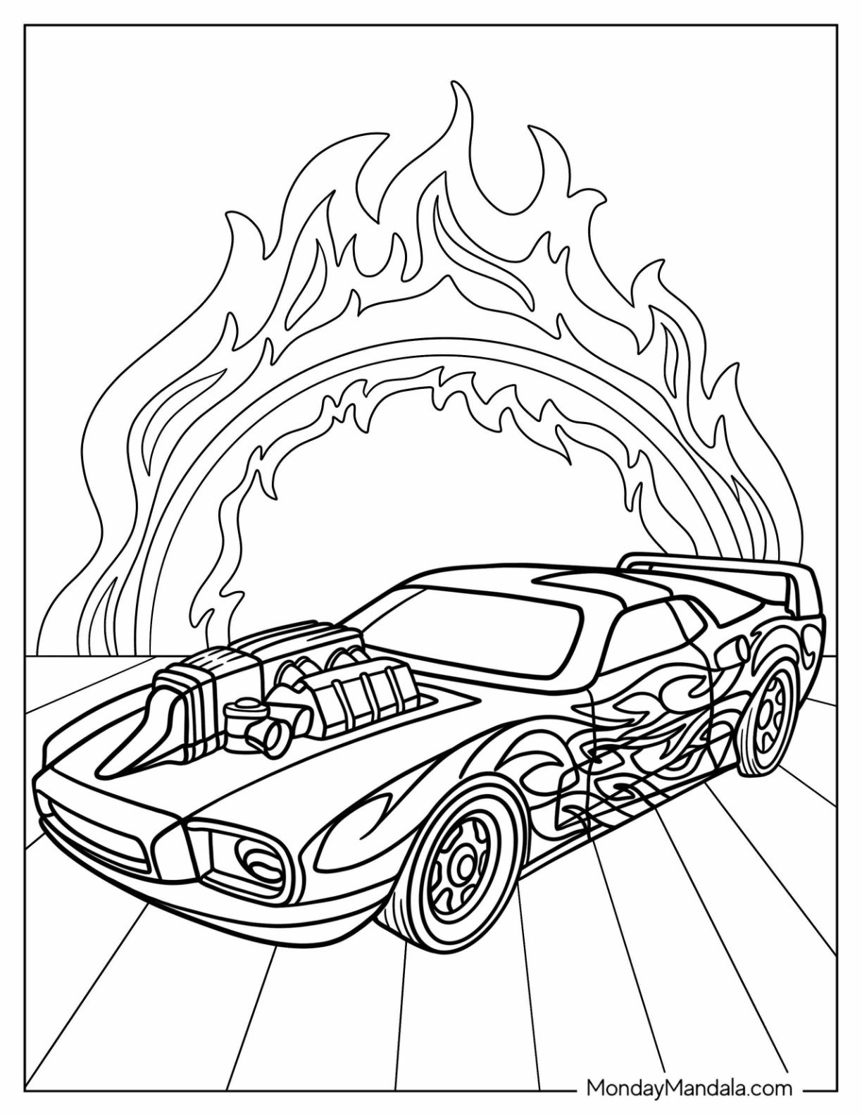 26 Hot Wheels Coloring Pages Free PDF Printables 