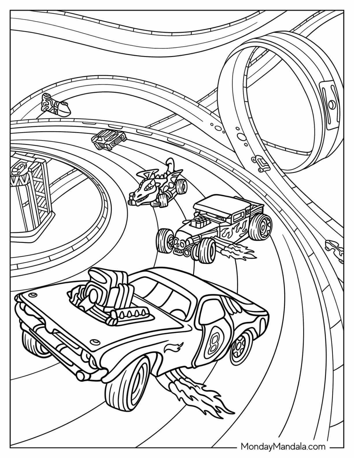 26 Hot Wheels Coloring Pages Free PDF Printables 