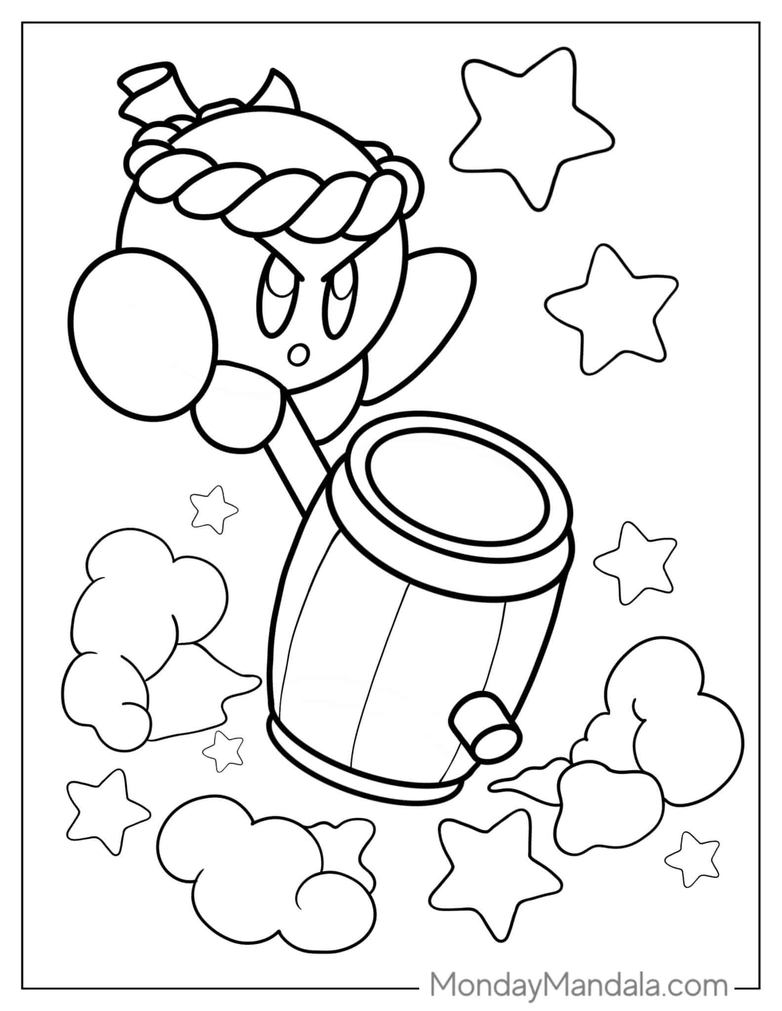 28 Kirby Coloring Pages Free PDF Printables 