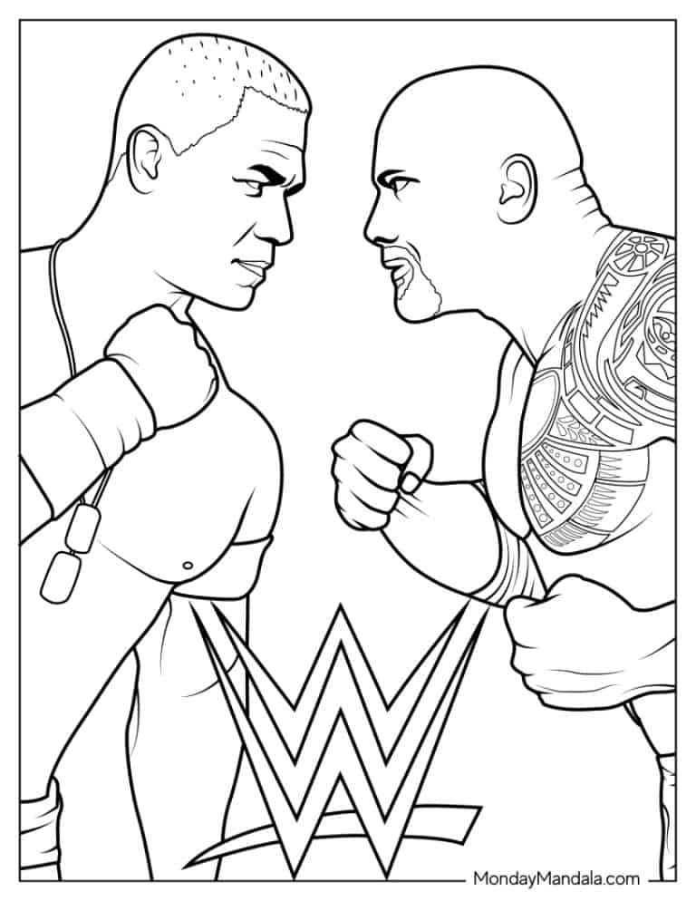 28 Wrestling WWE Coloring Pages Free PDF Printables 28 Wrestling WWE Coloring Pages Free PDF Printables