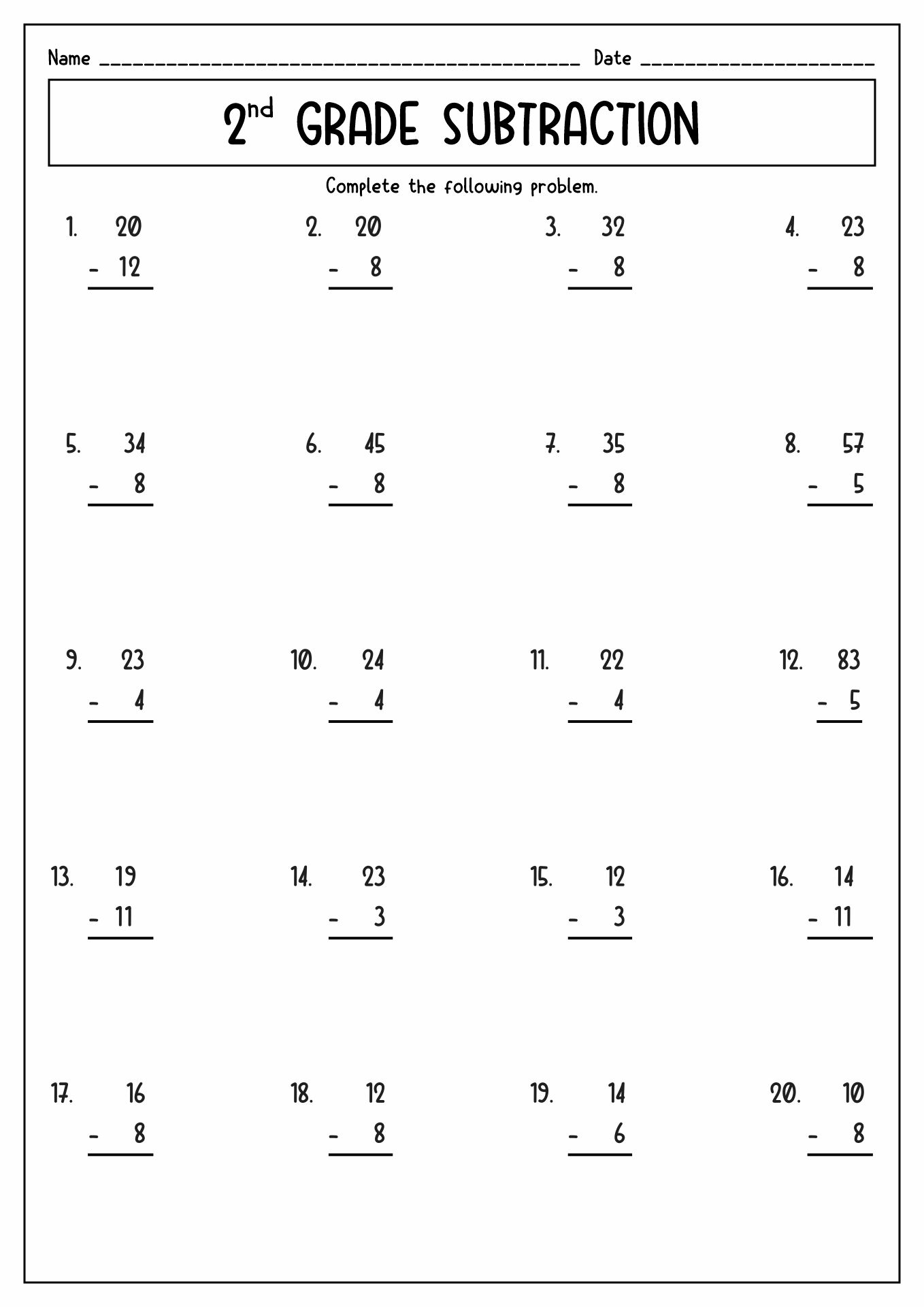 2nd Grade Math Free Worksheets Math Worksheets For 2nd Grade Free 2nd Grade Math Free Worksheets Math Worksheets For 2nd Grade Free