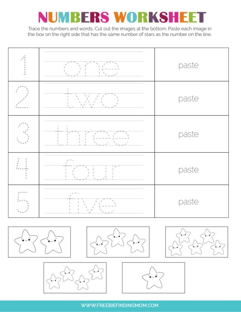 3 Free Preschool Number Worksheets 1 10 3 Free Preschool Number Worksheets 1 10