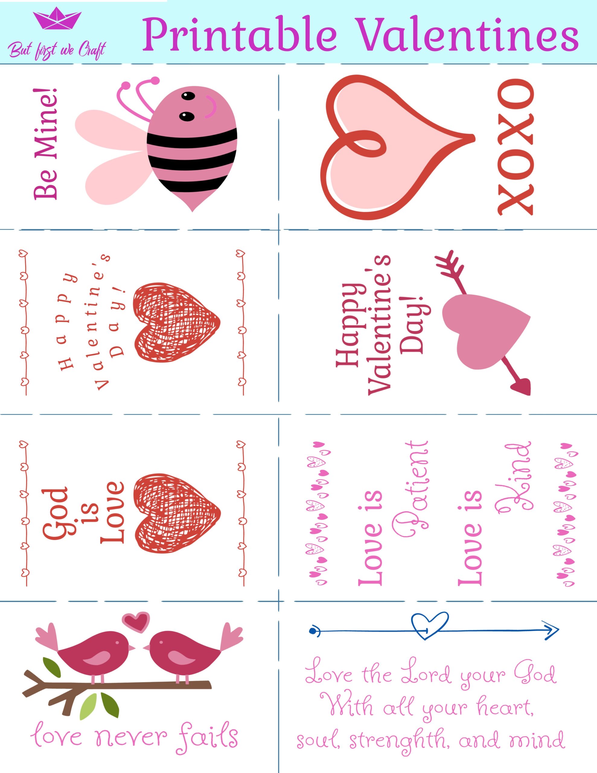 3 Free Printable Valentines Day Cards Perfect For Kids To Share At
