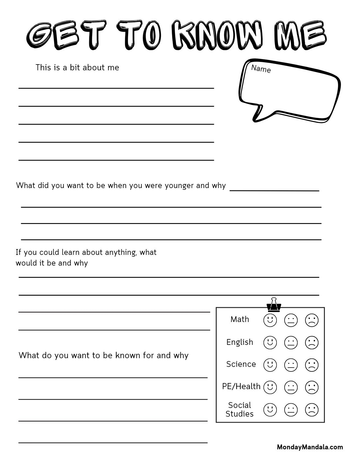 30 All About Me Worksheets Free PDF Printables 30 All About Me Worksheets Free PDF Printables