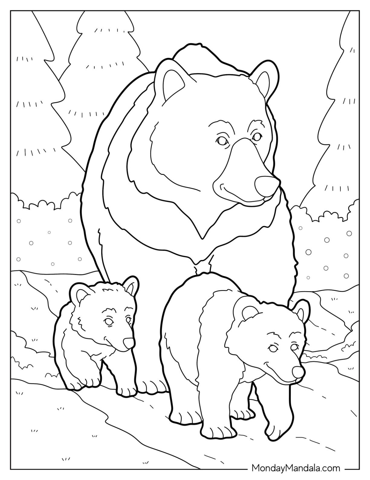 30 Bear Coloring Pages Free PDF Printables 30 Bear Coloring Pages Free PDF Printables