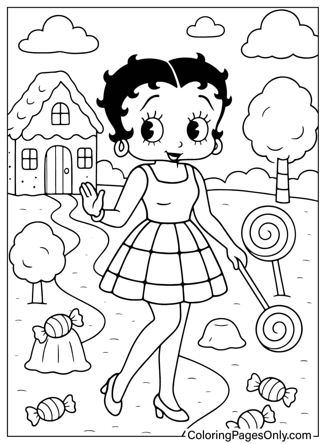 30 Betty Boop Coloring Pages Free Printable PDF Online Coloring