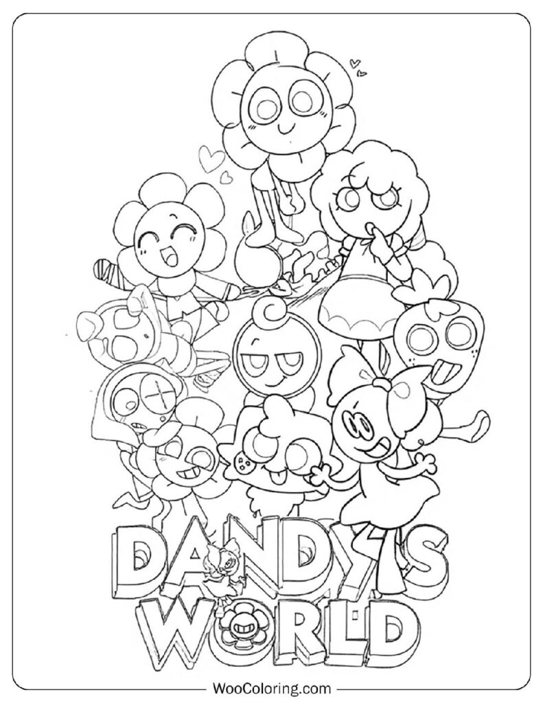 30 Dandy 39 s World Coloring Pages Free PDF To Print Woo Coloring