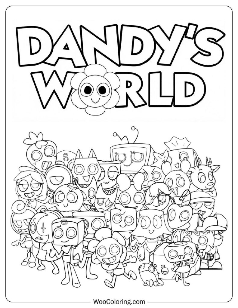 30 Dandy 39 s World Coloring Pages Free PDF To Print Woo Coloring