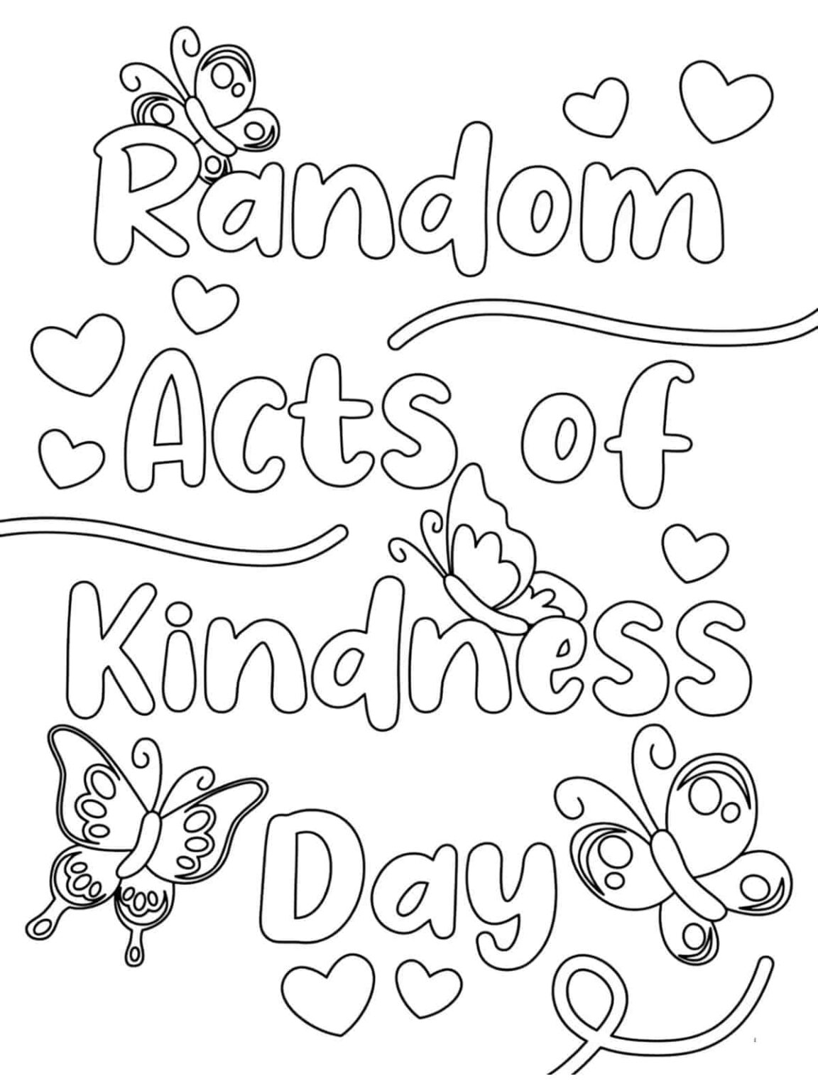 30 Free Kindness Coloring Pages Spread Positivity 