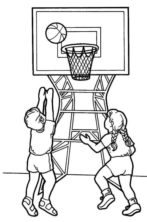 30 Free Printable Basketball Coloring Pages