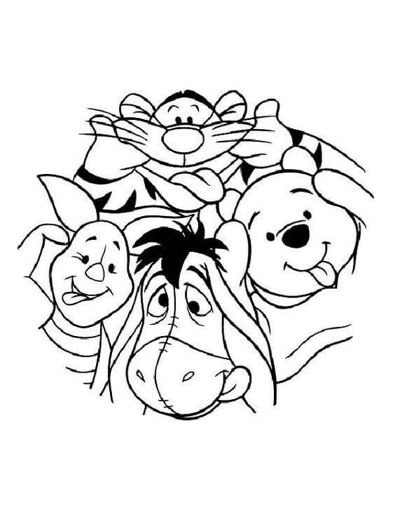 30 Free Printable Winnie The Pooh Coloring Pages