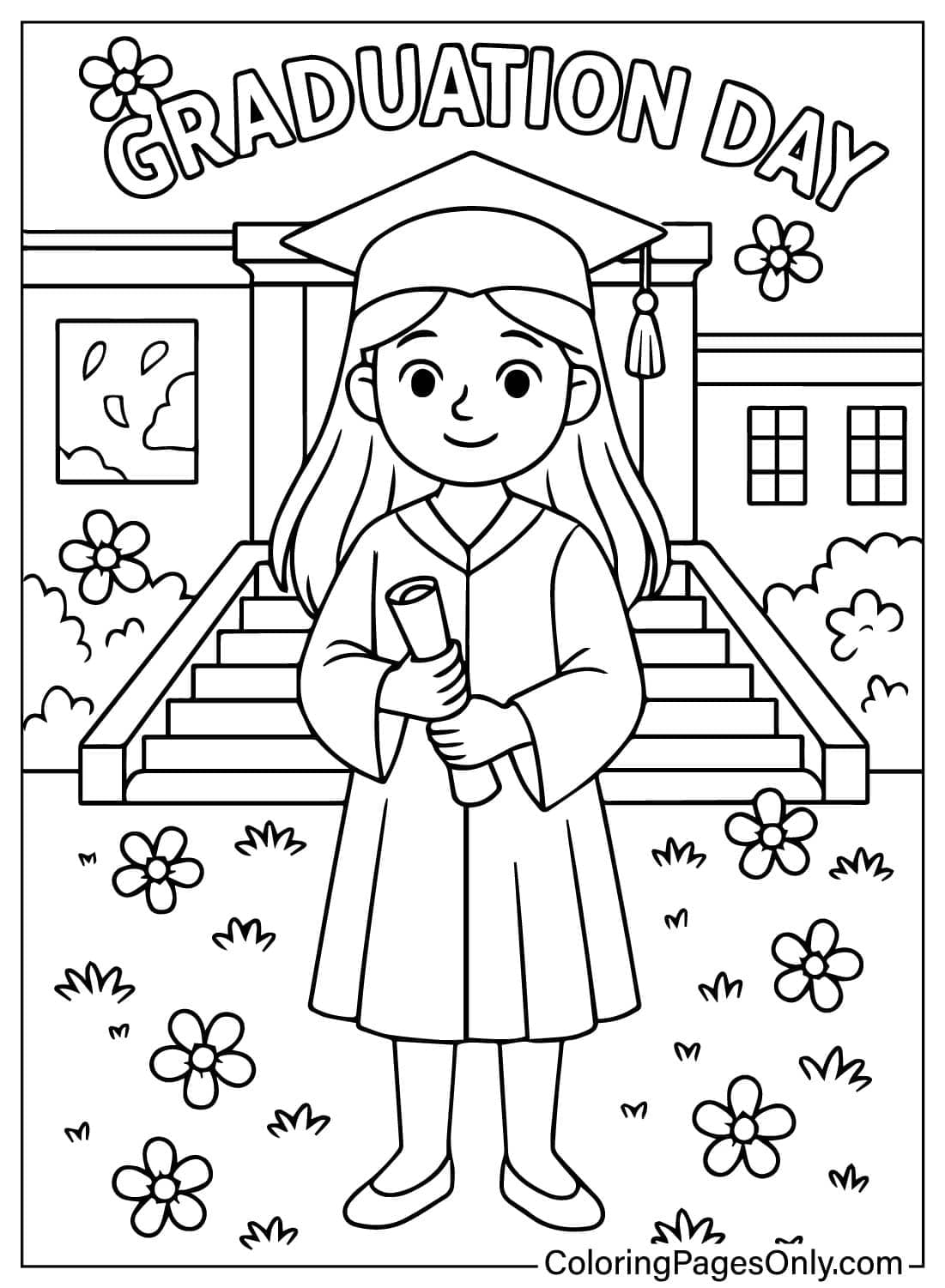 30 Graduation Coloring Pages Free Printable PDF Online Coloring