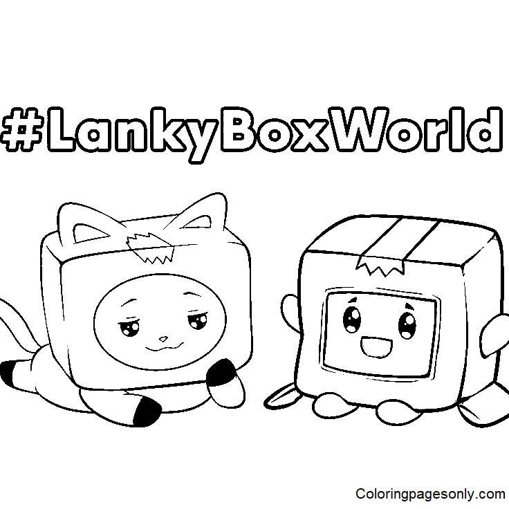 30 LankyBox Coloring Pages Free Printable PDF Online Coloring