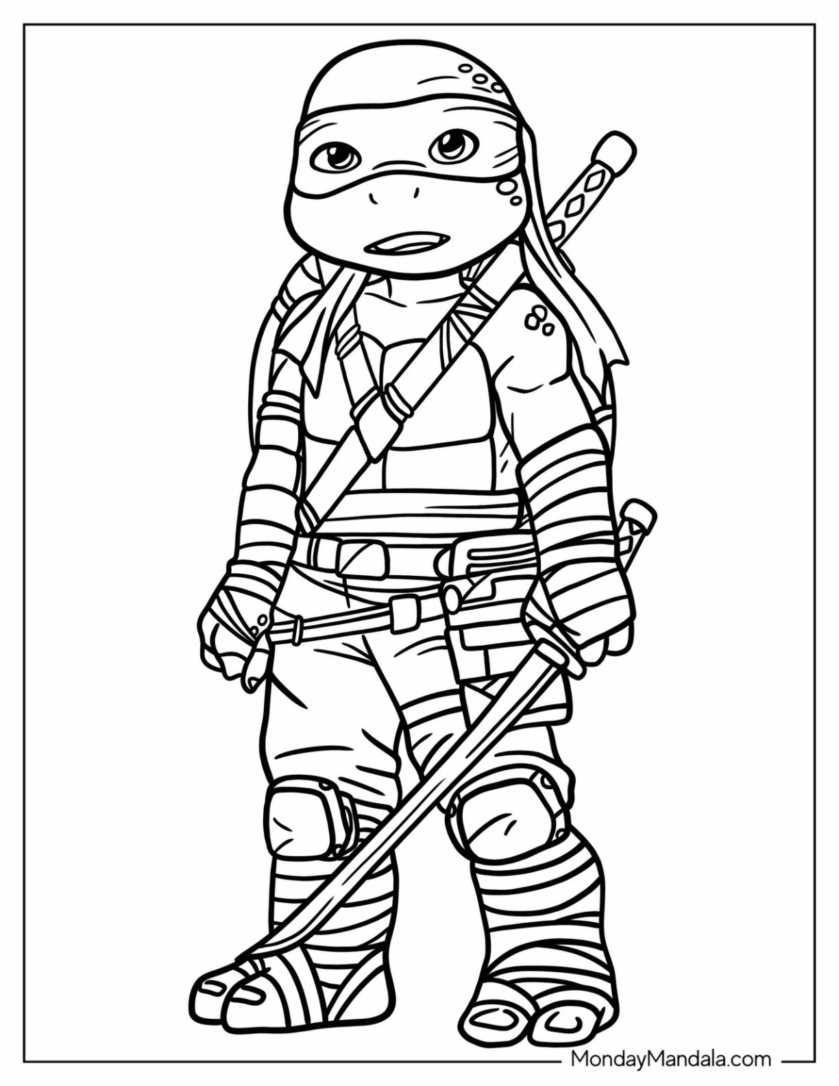 30 Ninja Turtles Coloring Pages Free PDF Printables 