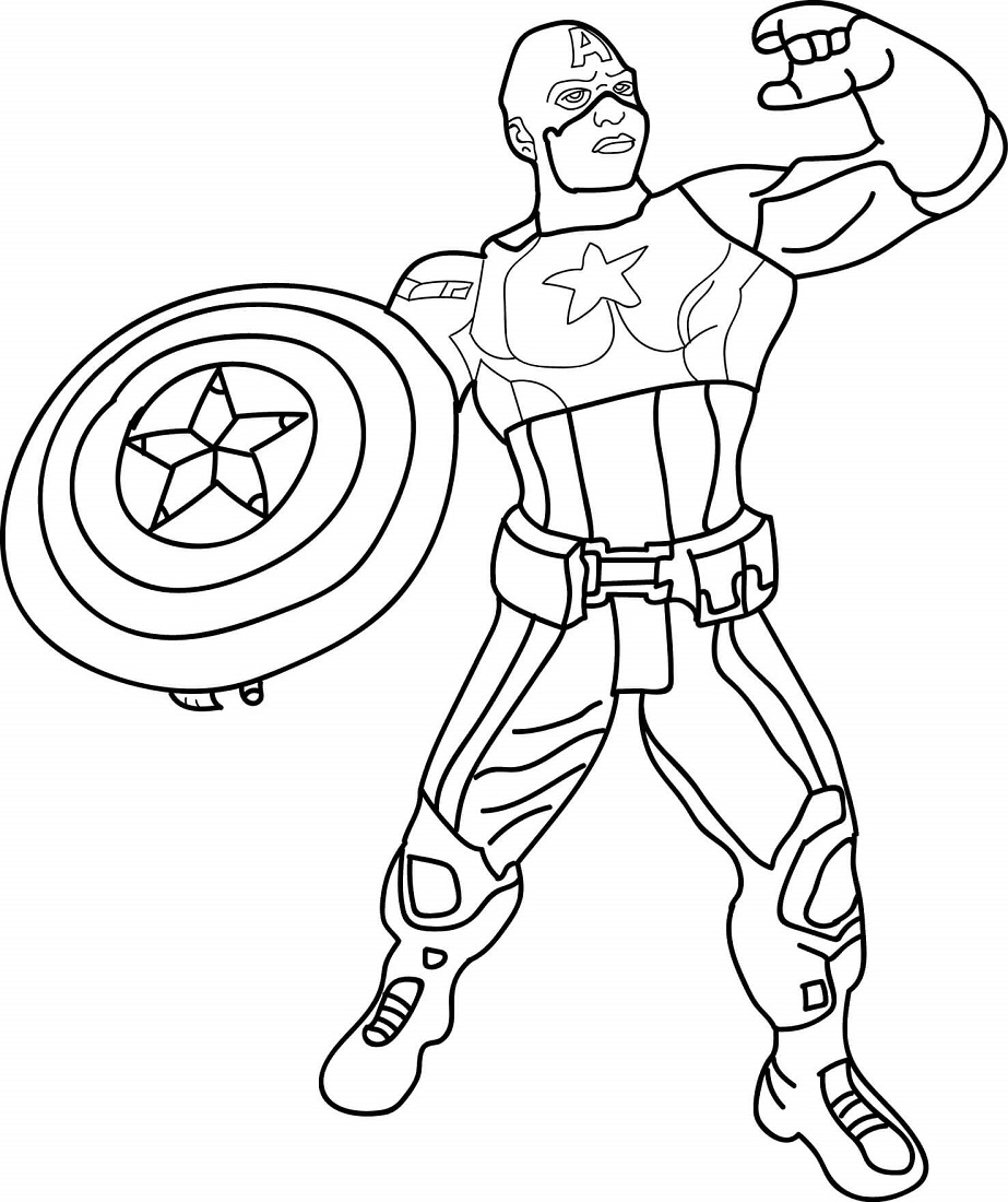 30 Printable Captain America Coloring Pages 30 Printable Captain America Coloring Pages