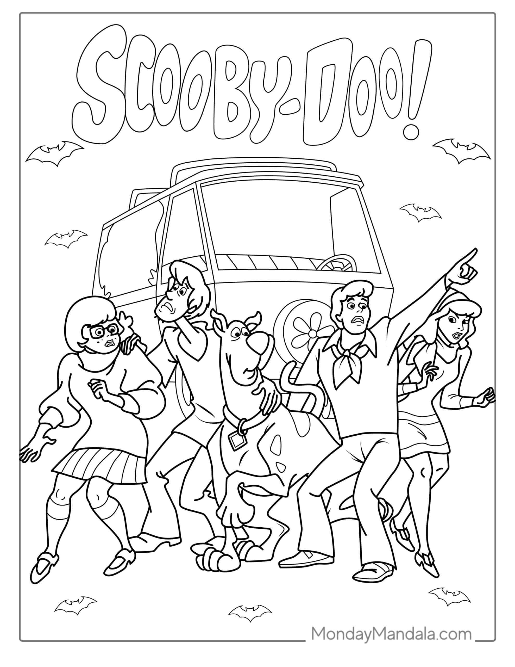 30 Scooby Doo Coloring Pages Free Pdf Printables Artofit